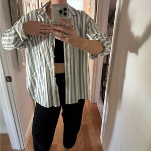 Madewell Signature Poplin Oversized Shirt